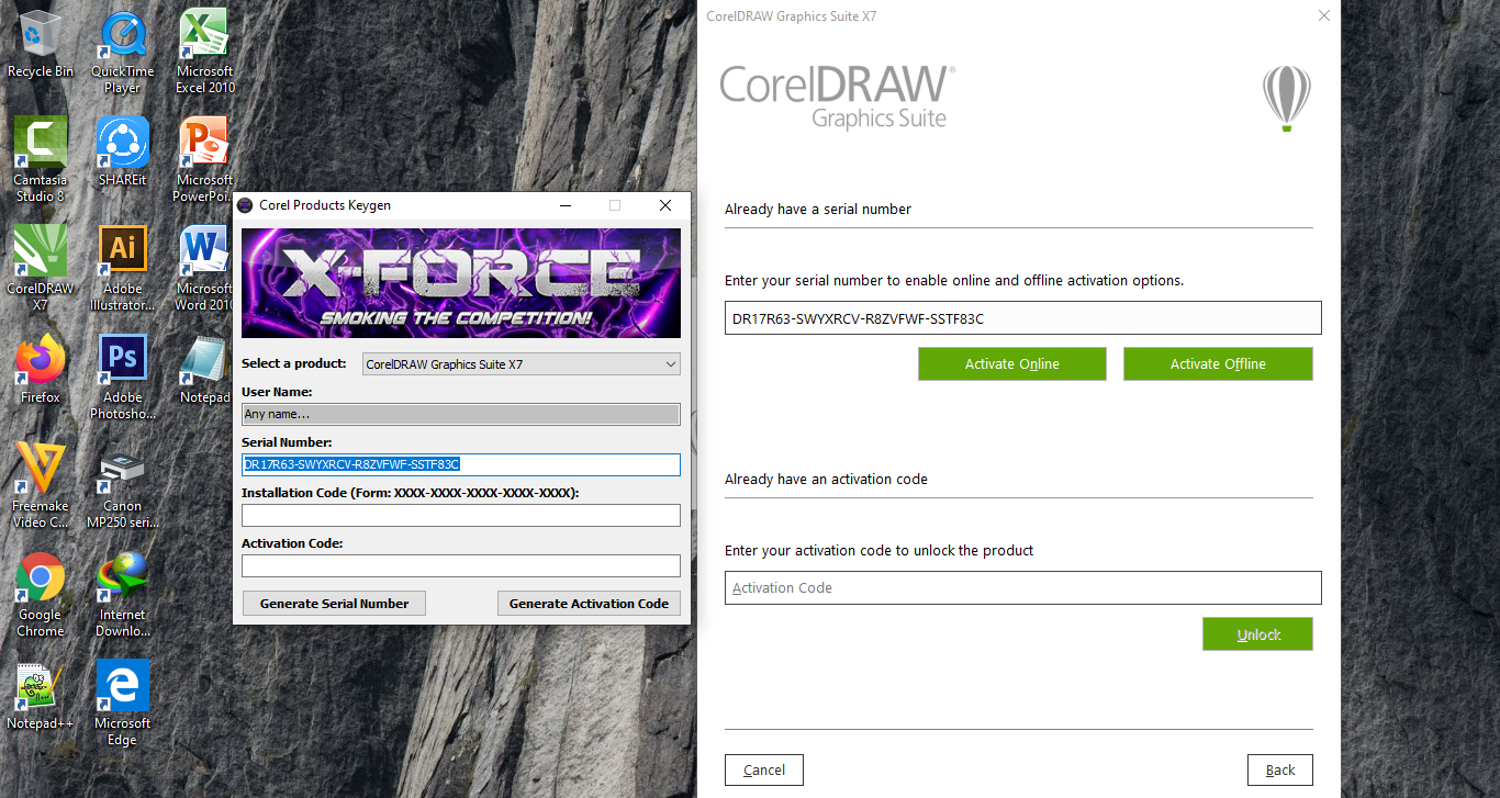 cara mendapatkan serial number corel draw x7 download
